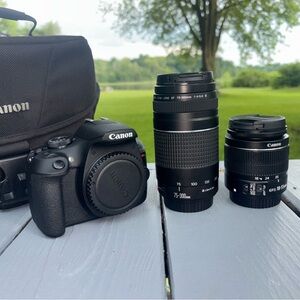 Canon Black Digital Camera with Versatile Lenses